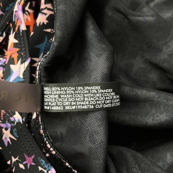 Torrid Star Swimsuit - Wireless Lattice Bathing Suit Swim Dress w Brief 2X - Picture 8 of 9